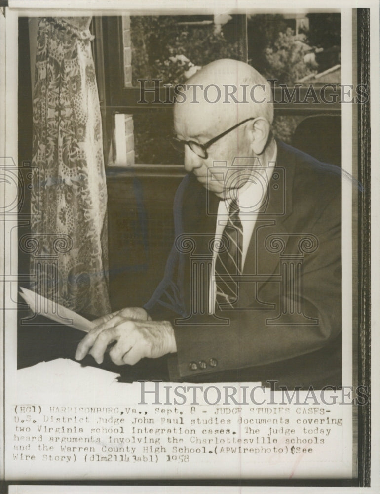 1958 John Paul U.S District Judge. - Historic Images