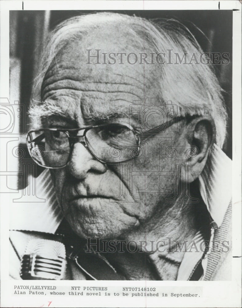 1982 Press Photo Alan Paton , author. - Historic Images