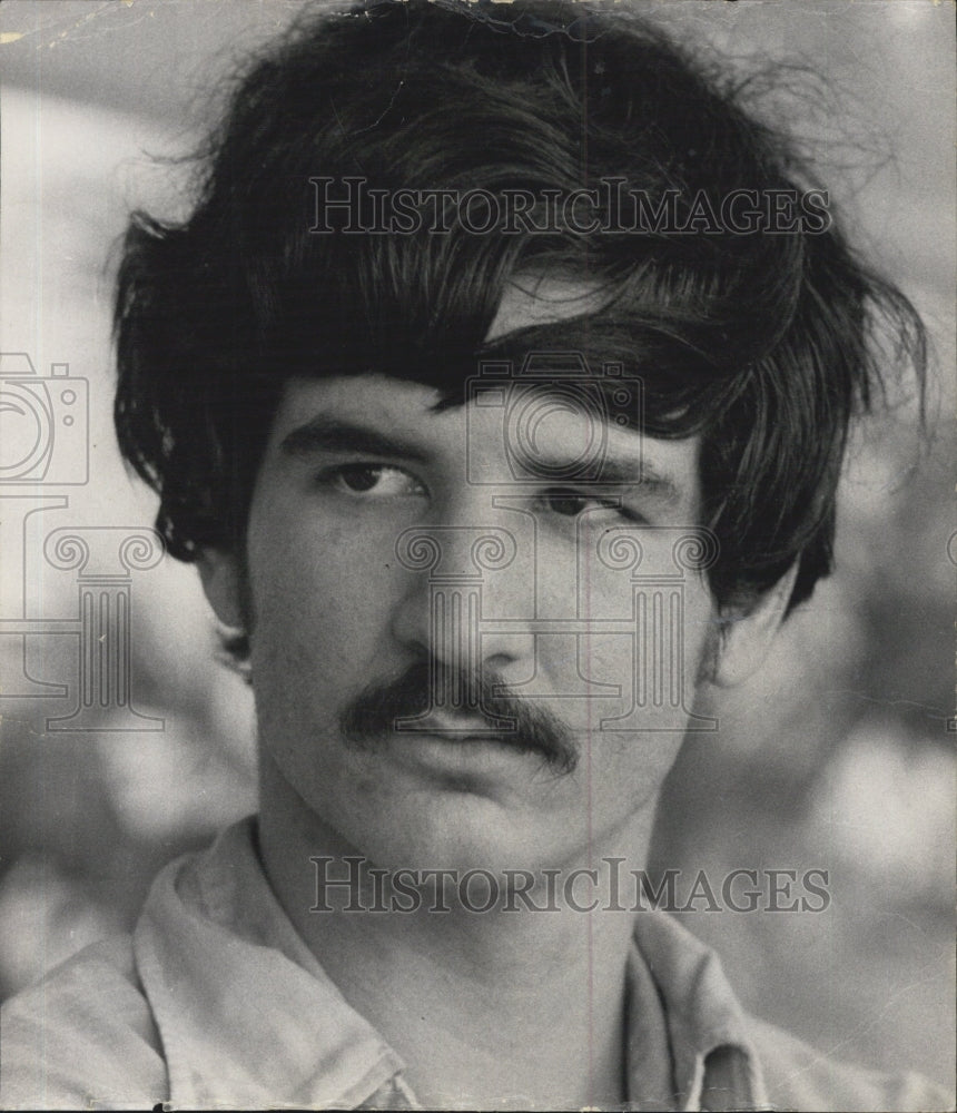 1971 Press Photo Jack "Radical Jack" Lieberman" Capitalism Critic Florida State - Historic Images
