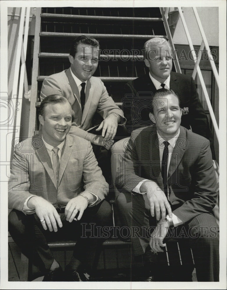 1964 Jack Linkletter interviews Crosby brothers and Dennis. - Historic Images
