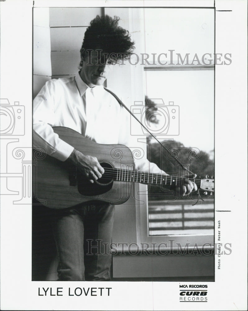 1989 Press Photo Lyle Lovett - Historic Images