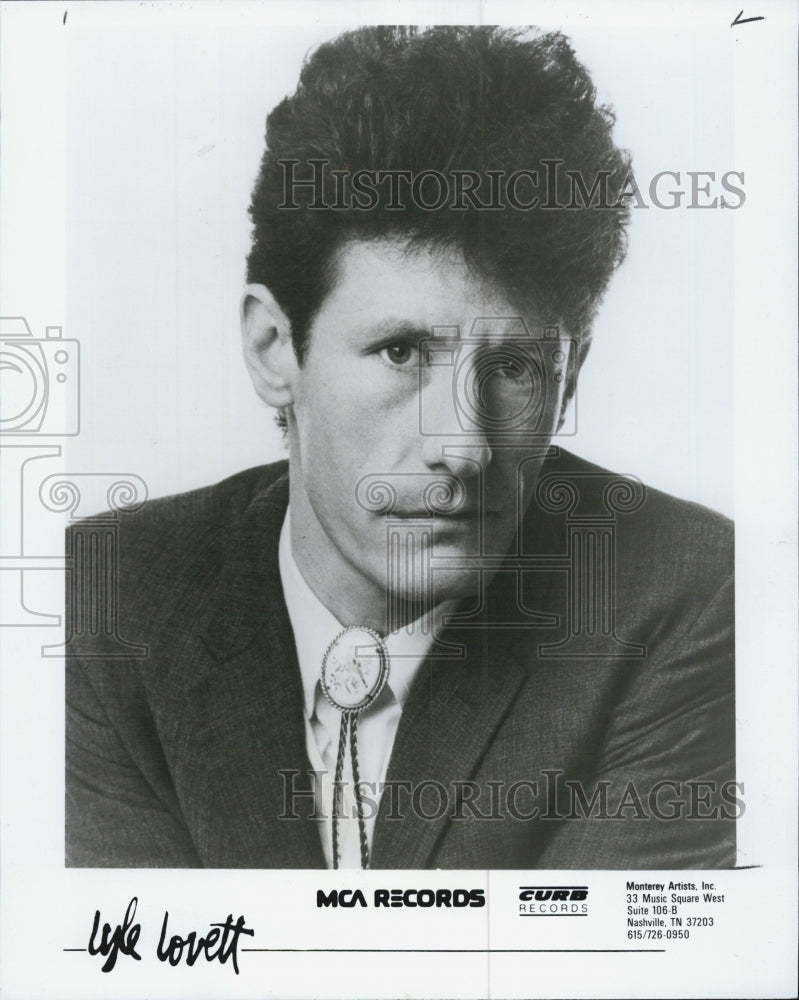 1988 Press Photo Lyle Lovett - Historic Images