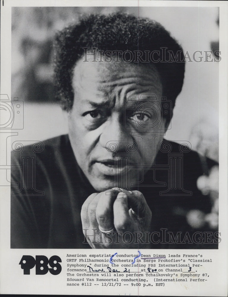 1972 Dean Dixon, orchestra - Historic Images