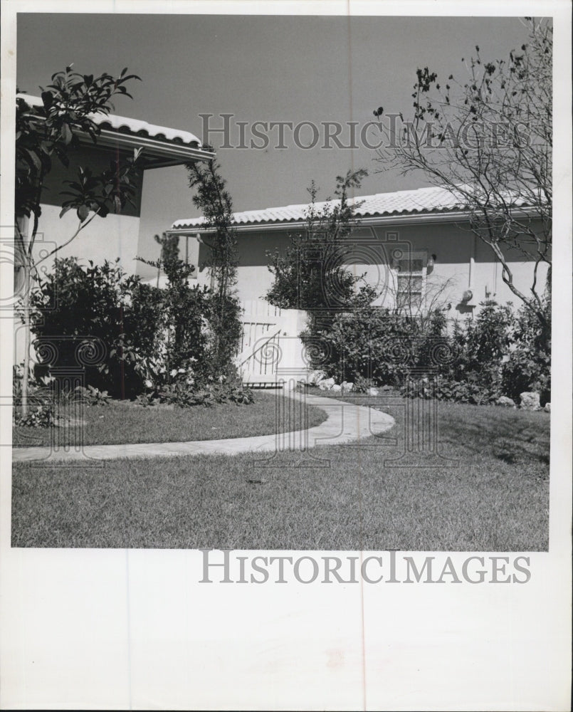 1963 Garden Gate Home Gardening Landscaping St. Petersburg Florida - Historic Images