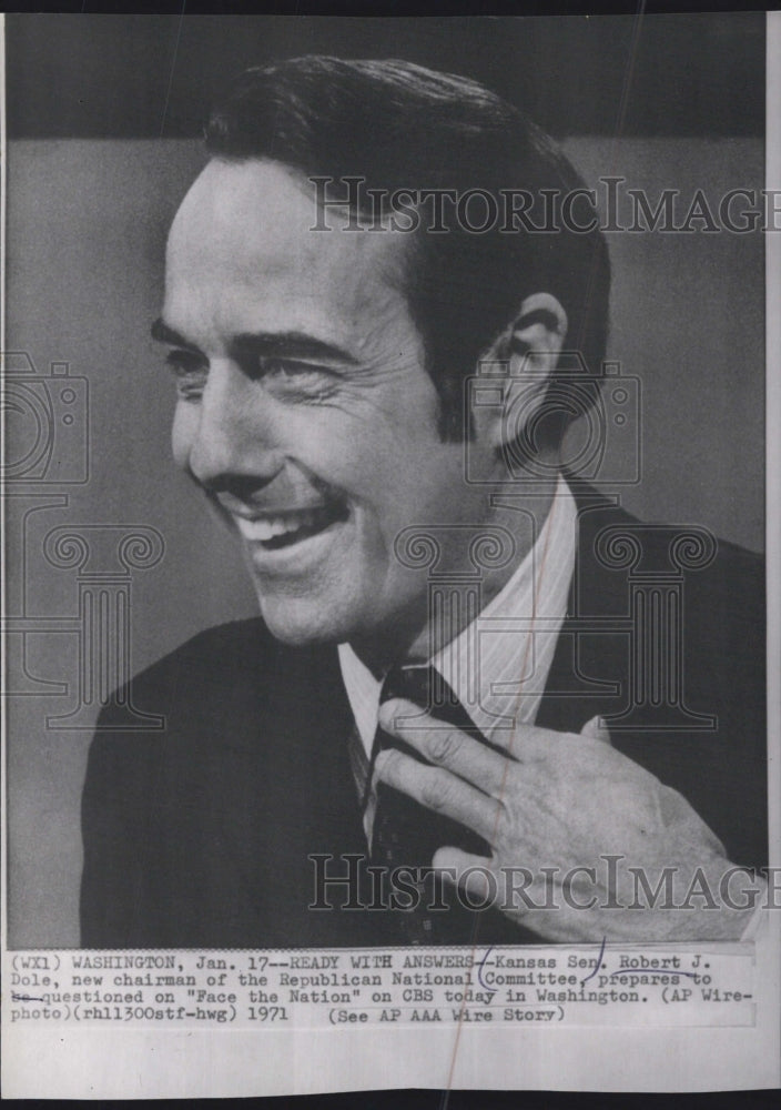 1971 Kansas Senator Robert J Dole Chairman republican National - Historic Images