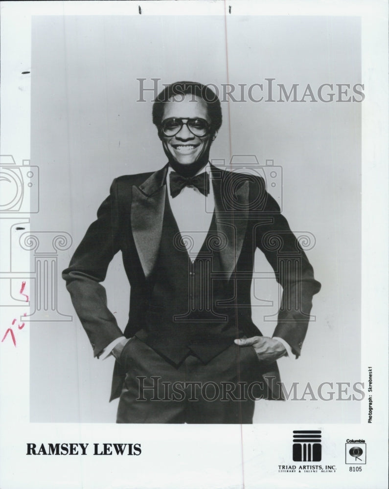 1986 Press Photo Ramsey Lewis Jazz Composer Musician Pianist Tampa Bay Festival - Historic Images