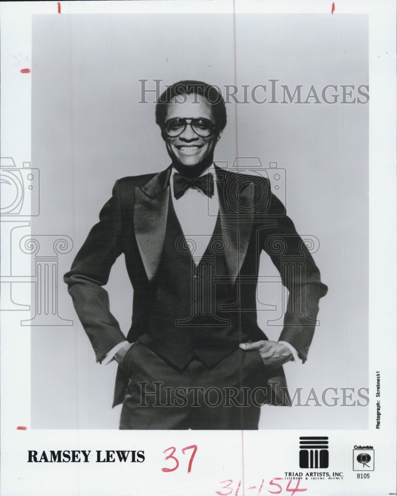 1986 Press Photo Ramsey Lewis Jazz Composer Musician Pianist Tread Artists Inc - Historic Images