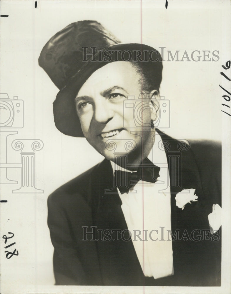 1973 Copy of Entertainer Ted Lewis Wearing Top Hat - Historic Images