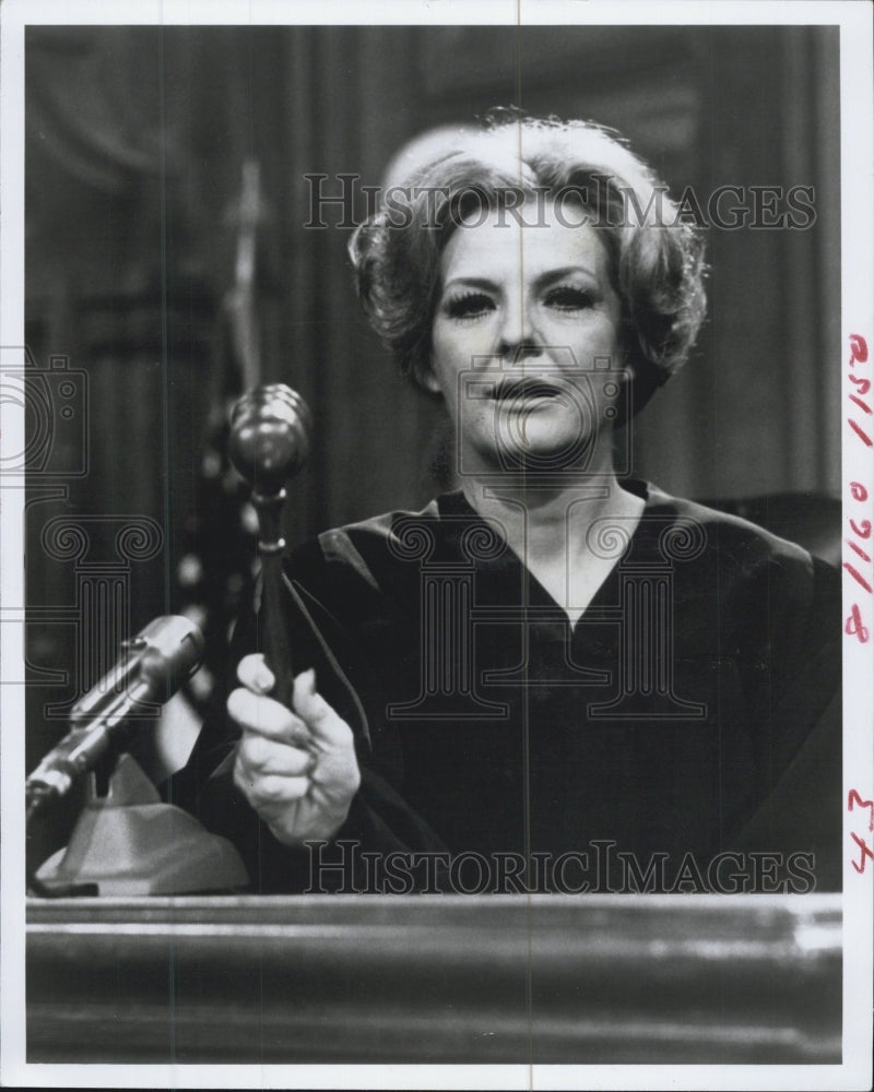 1972 Marjorie Lord as Judge Hendricks in This Child Is Mine - Historic Images