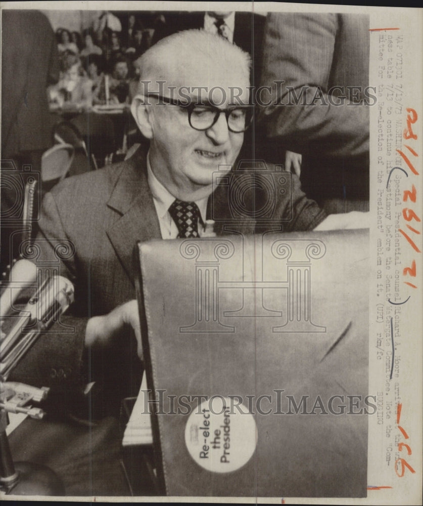 1973 Presidential Counsel Richard Moore - Historic Images