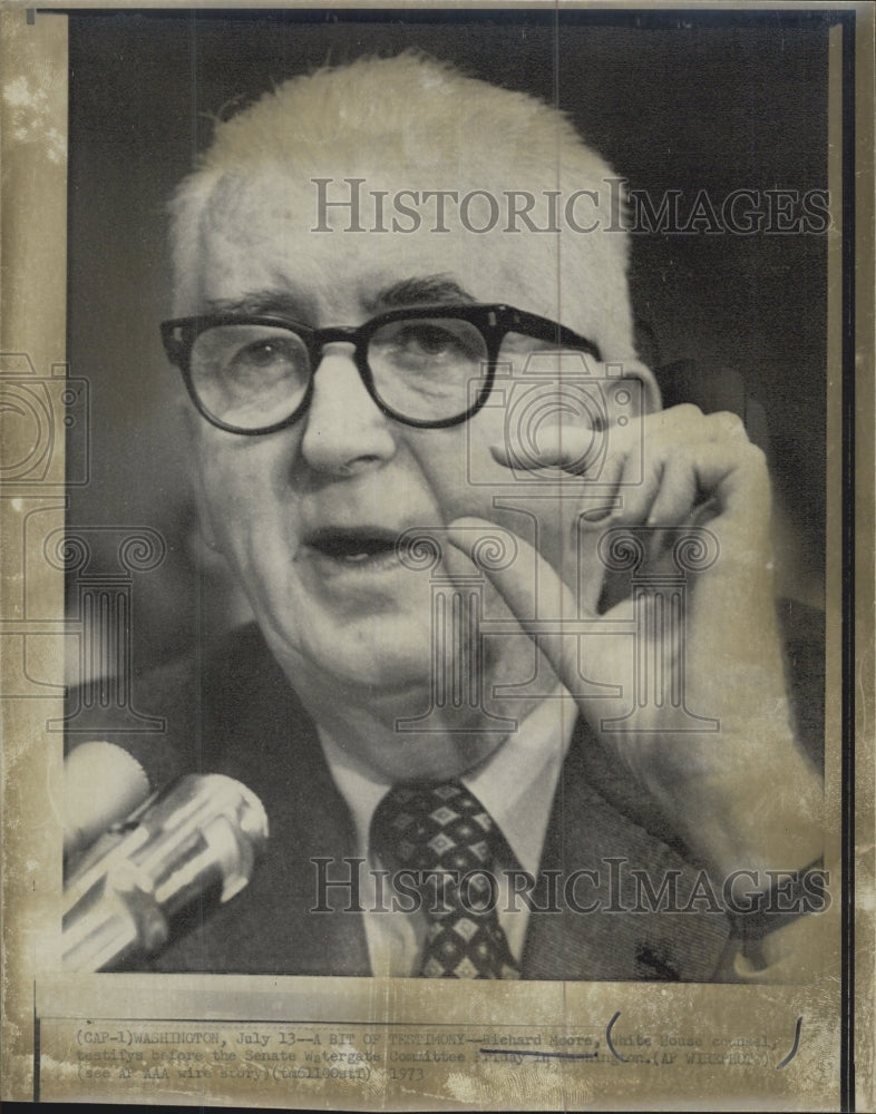 1973 Special Counsel White House Richard Moore - Historic Images