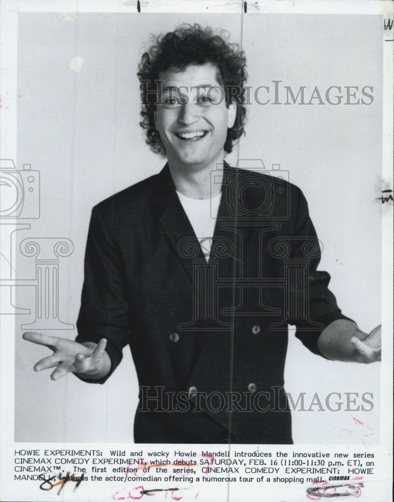 1997 Press Photo Comedian Howie Madell Comedy Experiment - Historic Images