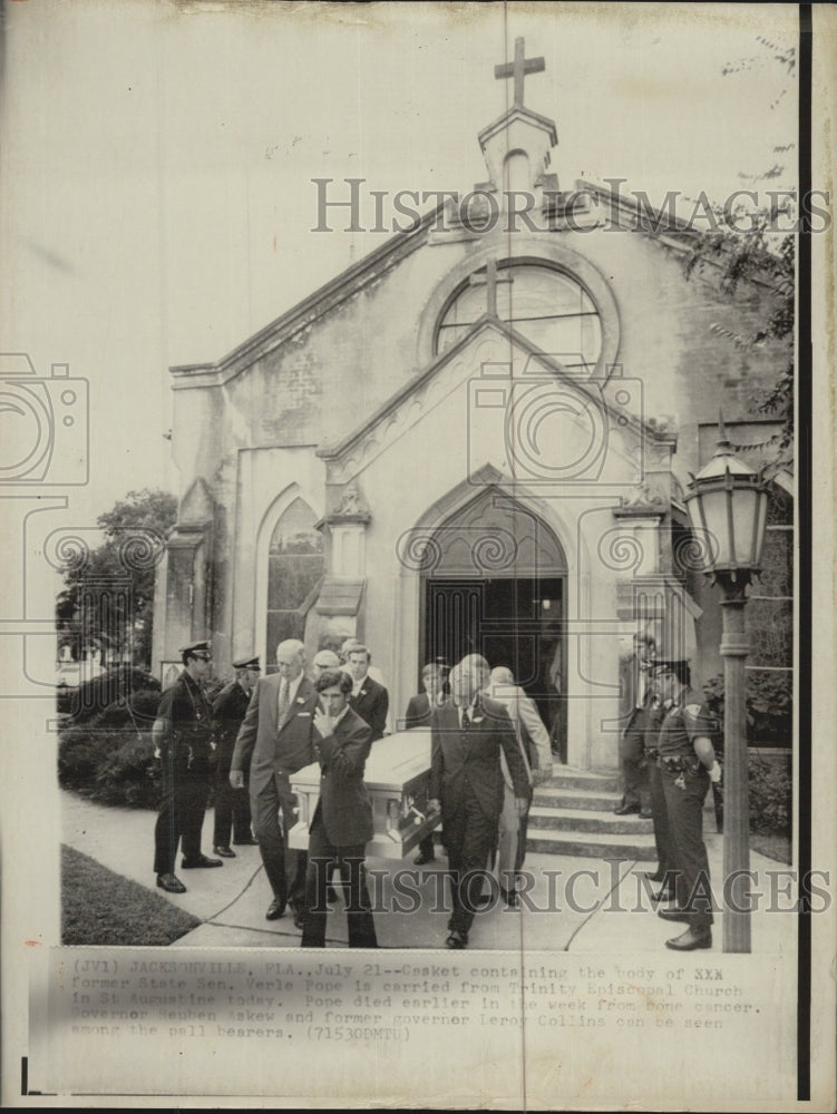 1973 Former Senator Verle Pope&#39;s Funeral - Historic Images