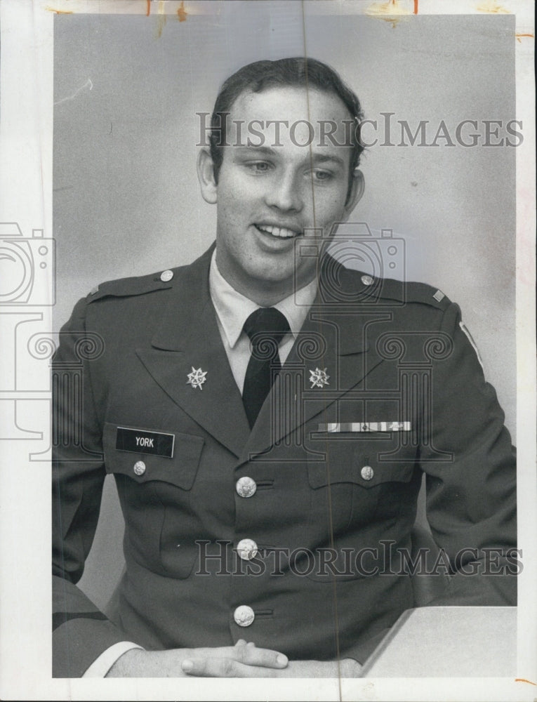 1971 1st Lt.Gerald E.York. US Army. - Historic Images