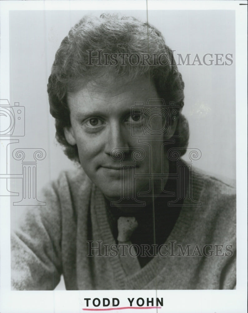 1992 Press Photo Comedian Todd Yohn - Historic Images