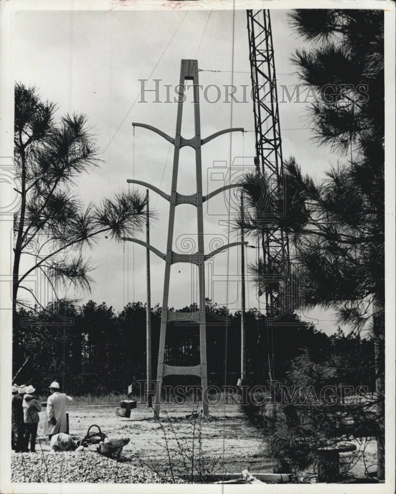 1970 Press Photo Inverted Pagoda Transmission Tower Florida - Historic Images