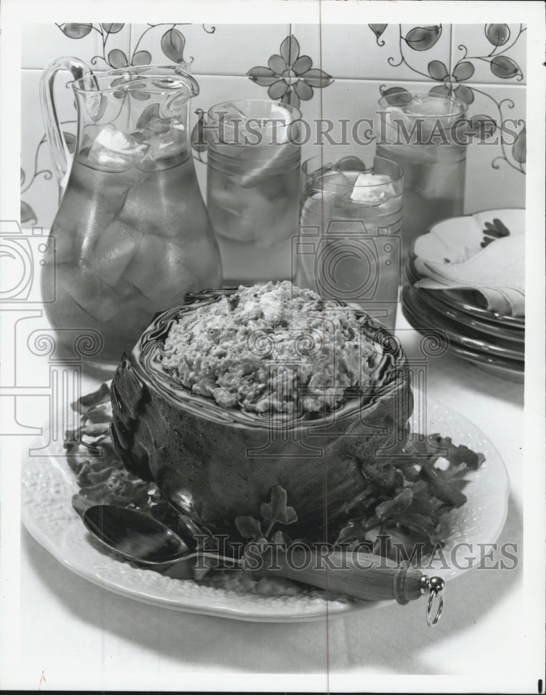 1984 Press Photo Cold Corned Beef And Cabbage Salad - Historic Images