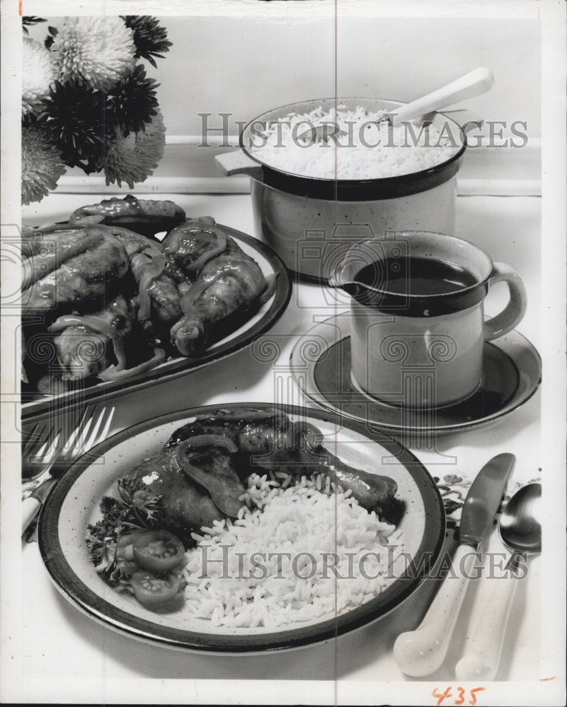 1977 Apricot Chicken Bake/Food - Historic Images