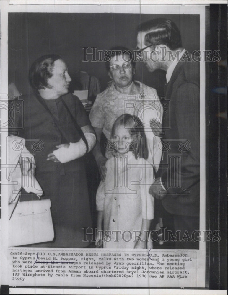 1970 US Ambassador To Cyprus/ David H. Popper - Historic Images