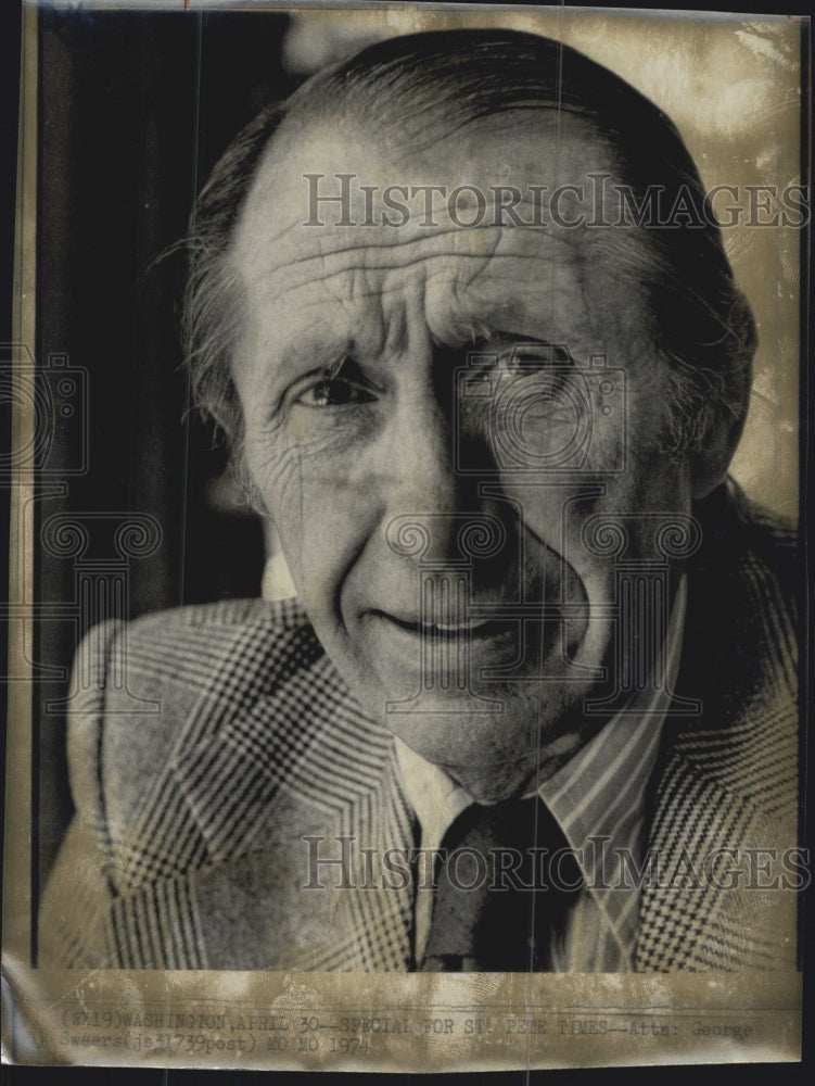 1974 Press Photo Geogre Sweers. - Historic Images