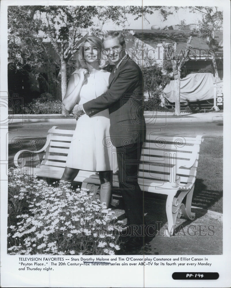 1968 Actors Dorothy Malone And Tim O'Connor Star In "Peyton Place" - Historic Images