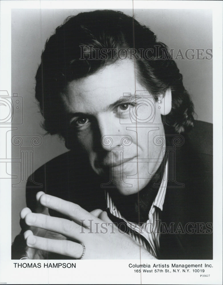 1980 Press Photo Lyric Baritone singer Thomas Hampson - Historic Images