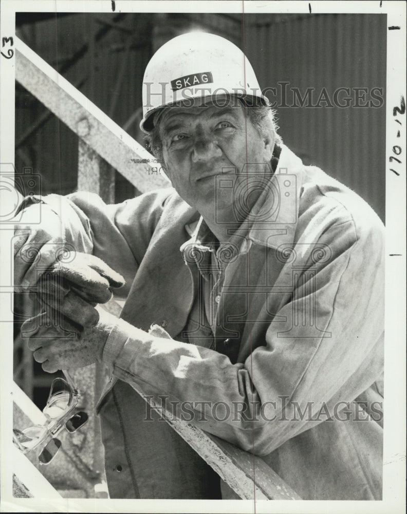 1979 Press Photo Karl Malden stars in &quot;Skag&quot; - Historic Images