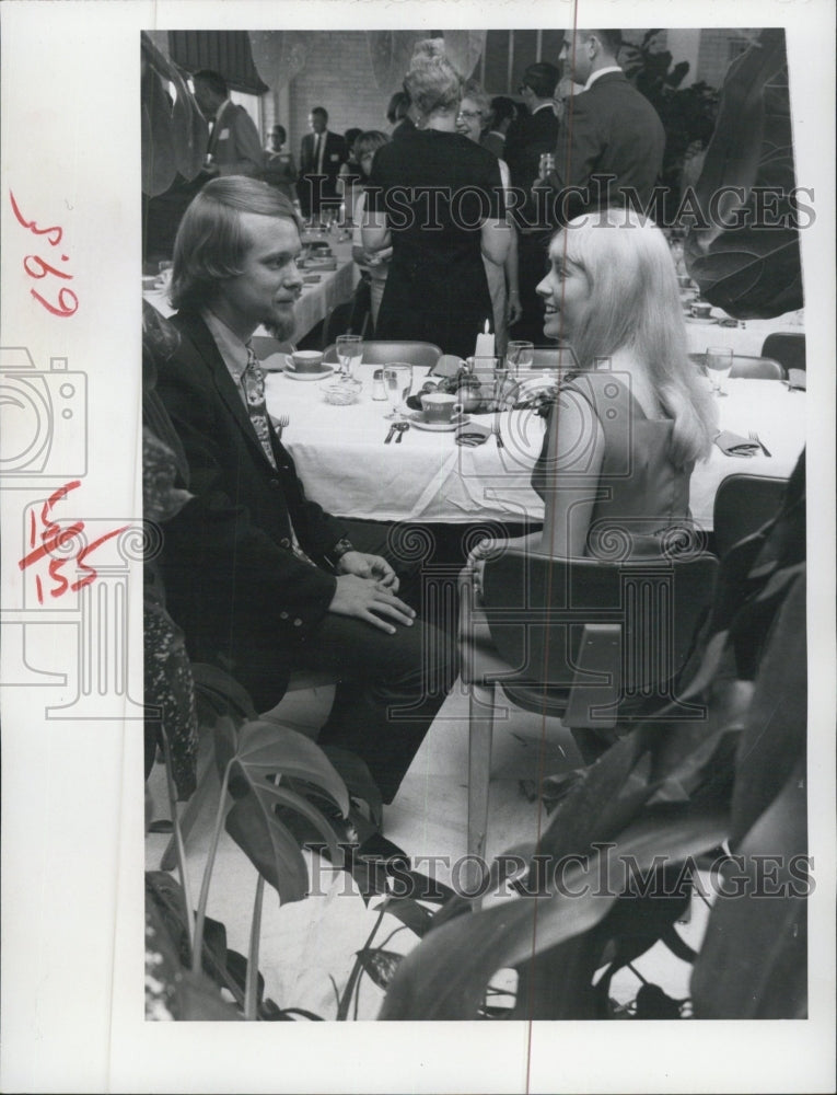 1970 Press Photo Florida Presbyterian College&#39;s Buffet Reception - RSG61751 - Historic Images