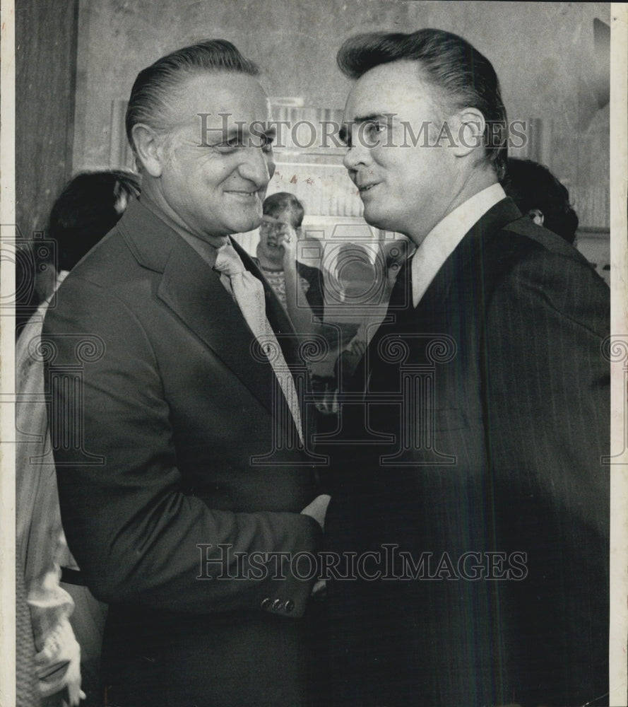 1973 Pictured are Glenn Beneke and Bill Young at the courthouse. - Historic Images