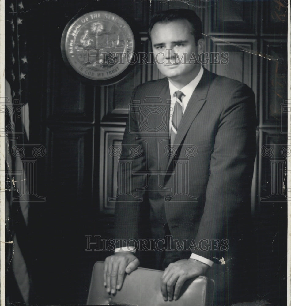 1974 Pictured is Bill Young in his office. - Historic Images