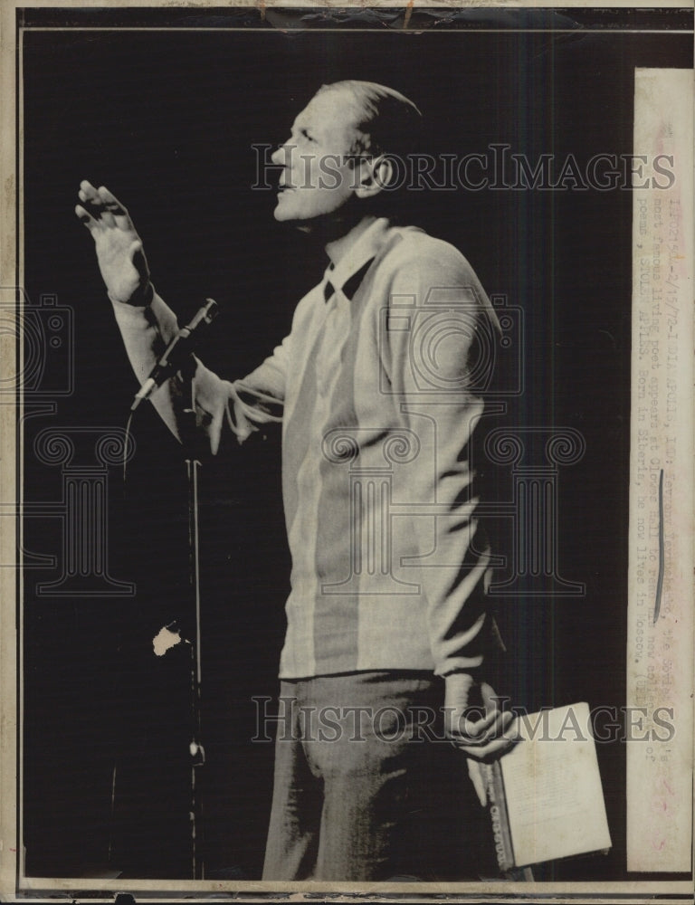 Press Photo Yevgeny Yevtushenko,poet - Historic Images