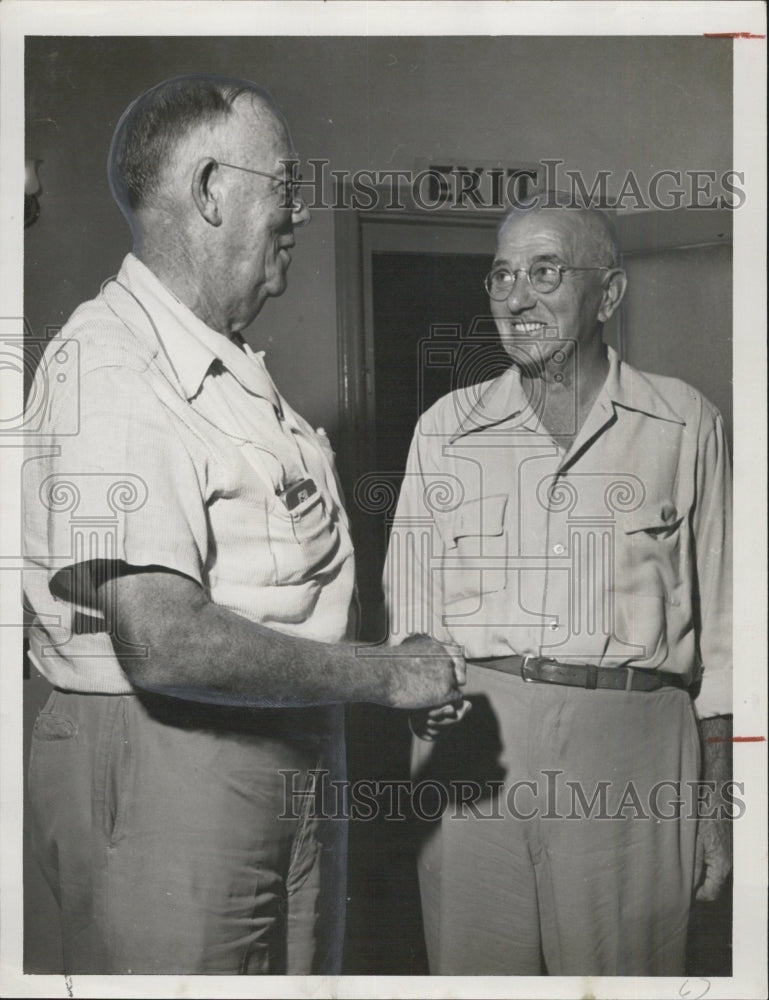 Press Photo of George Young and Homer Snyder - Historic Images