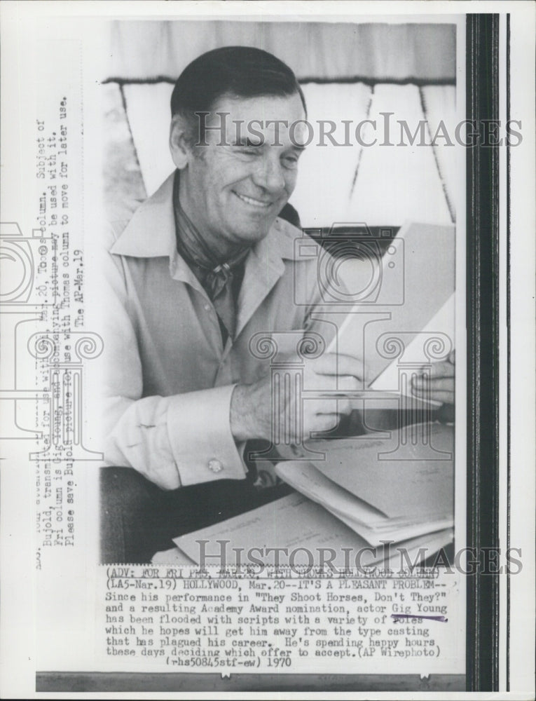 1970 Actor Gig Young - Historic Images