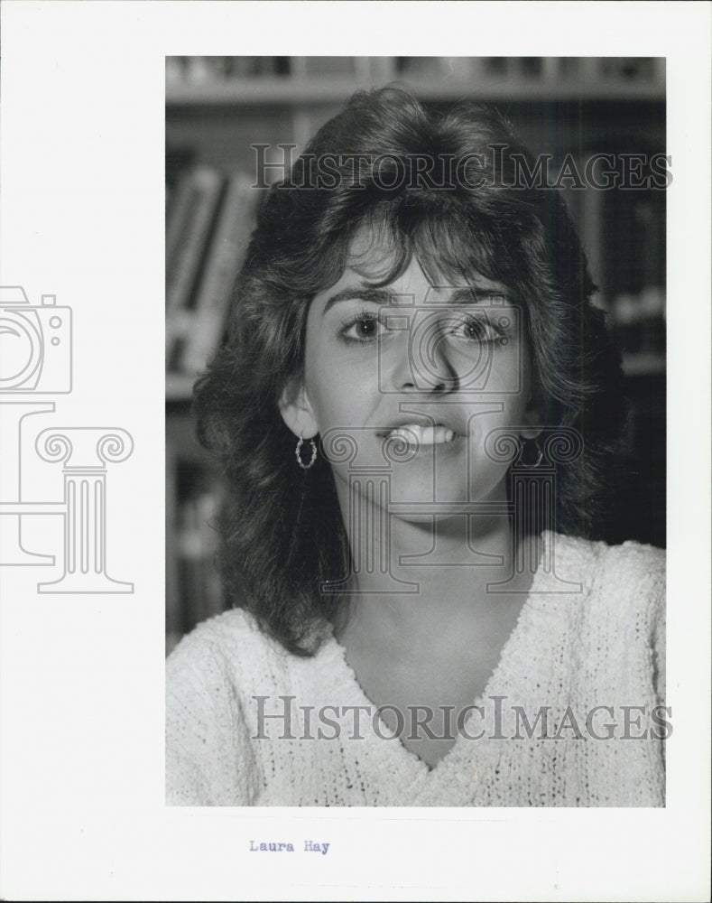 1986 Press Photo Laura Hay, Ridgewood High student - Historic Images