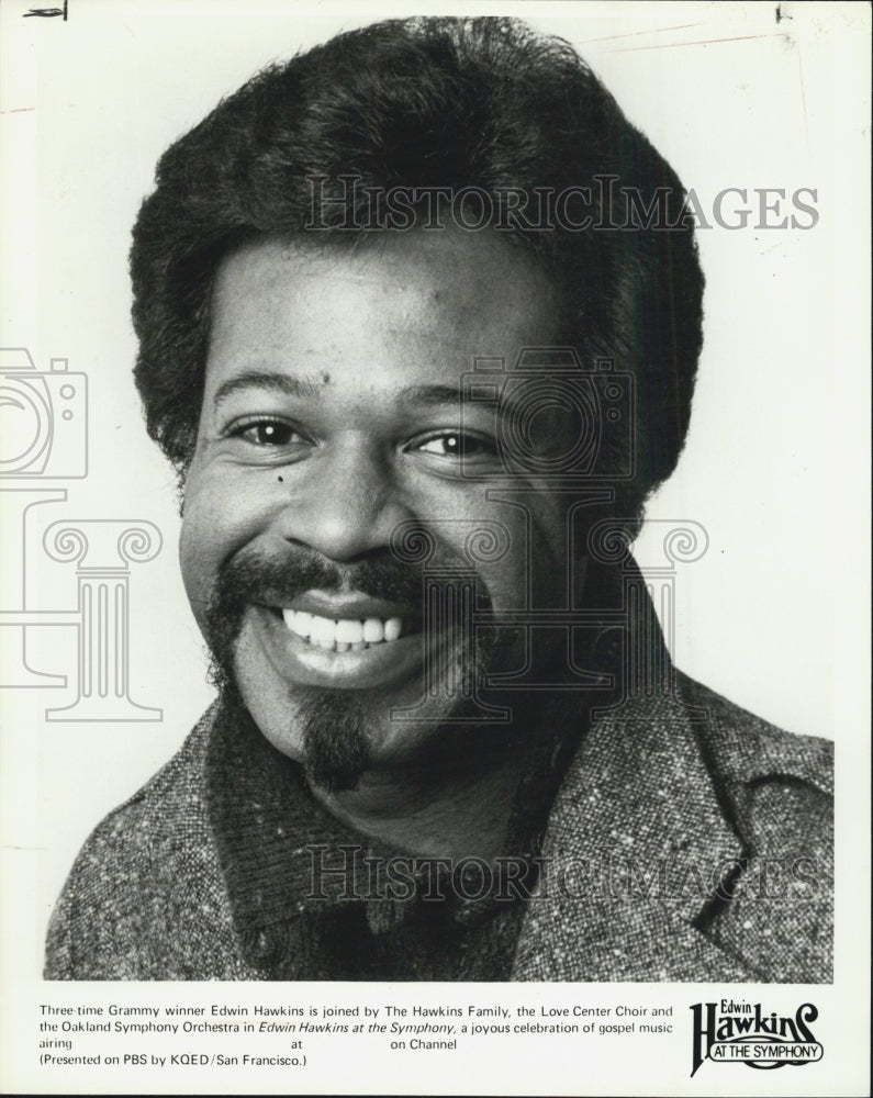 1984 Press Photo Edwin Hawkins known as internationally gospel singer - Historic Images