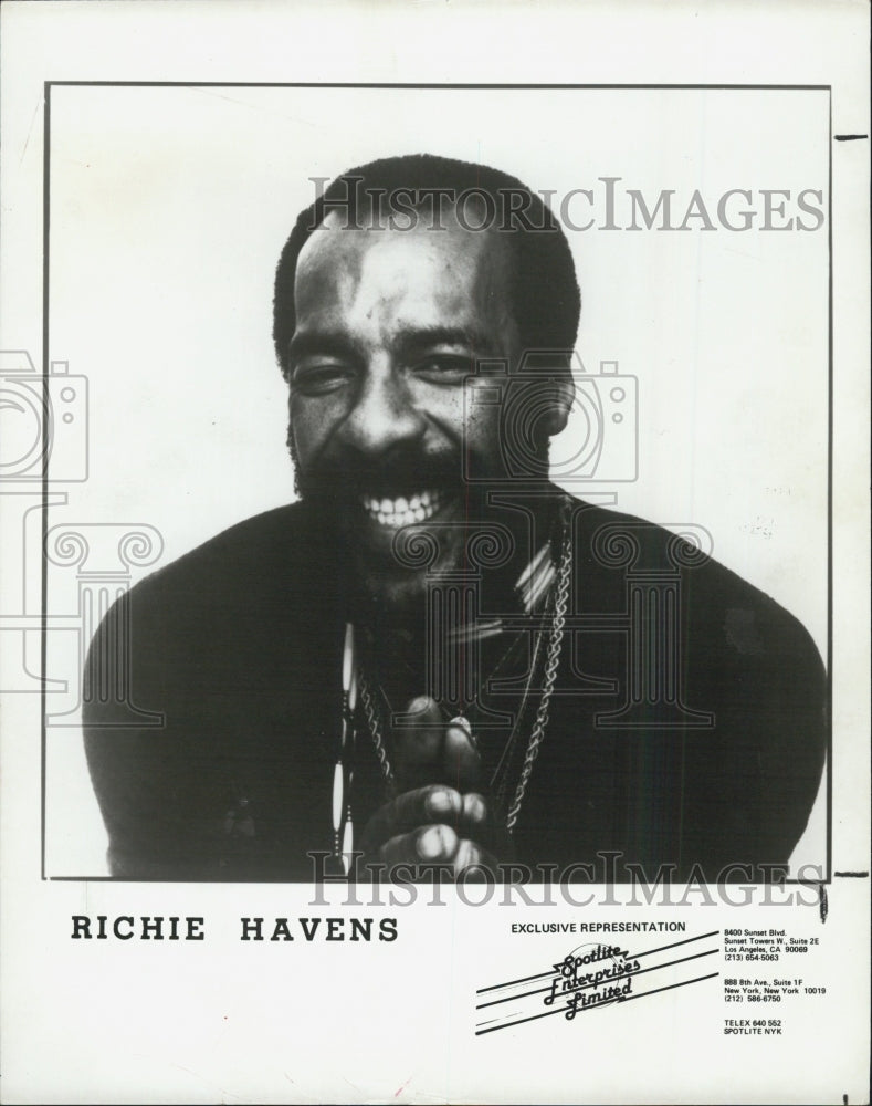 1985 Press Photo Richie Havens - Historic Images