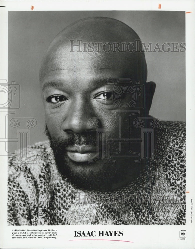 1995 Press Photo Issac Hayes Musician - Historic Images