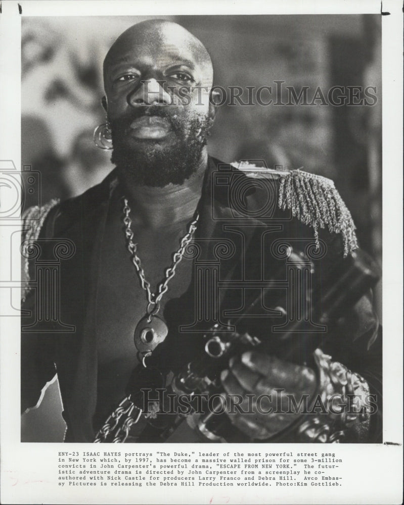 1997 Press Photo Issac Hayes in &quot;The Duke&quot; - Historic Images