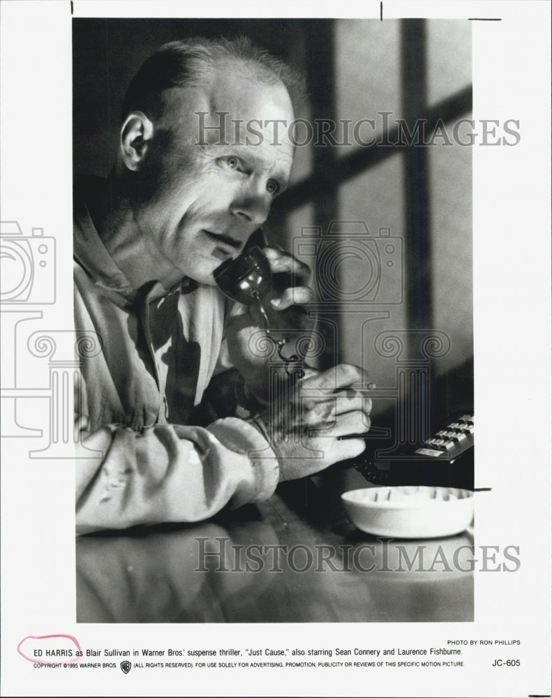 1995 Press Photo of actor Ed Harris in the film "Just Cause" - Historic Images