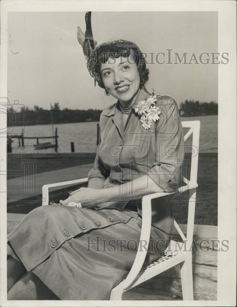 1951 Press Photo Ruth Harris, owner of Atlanta's Academy of Charm. - Historic Images