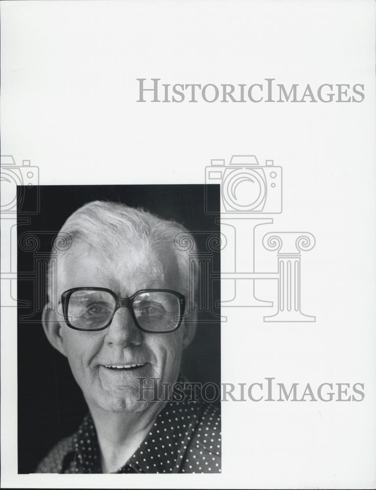 1984 Press Photo Gordon Harris, World War II veteran. - Historic Images