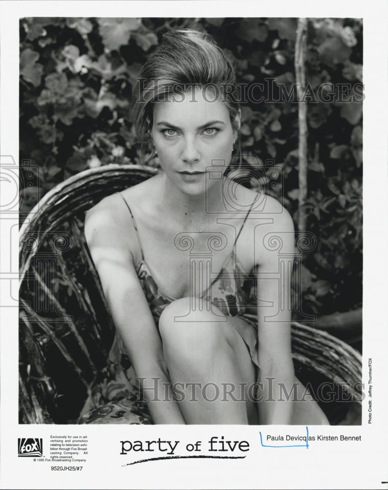 1995 Press Photo Paula Devicq Actress PARTY OF FIVE - Historic Images
