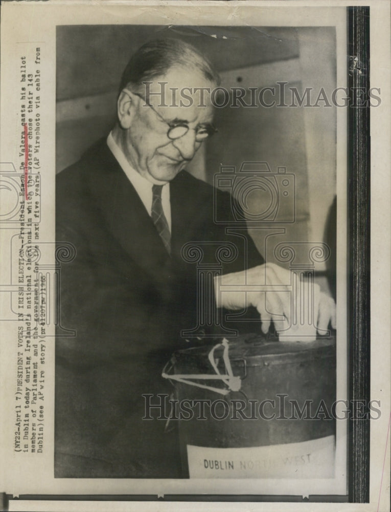 1965 Eamon De Valera Irish Republic President - Historic Images