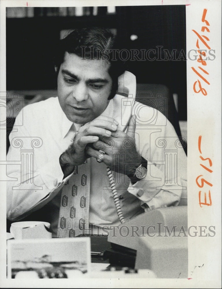 1972 Press Photo Salu Devnani executive vice president Safety Harbor Spa - Historic Images
