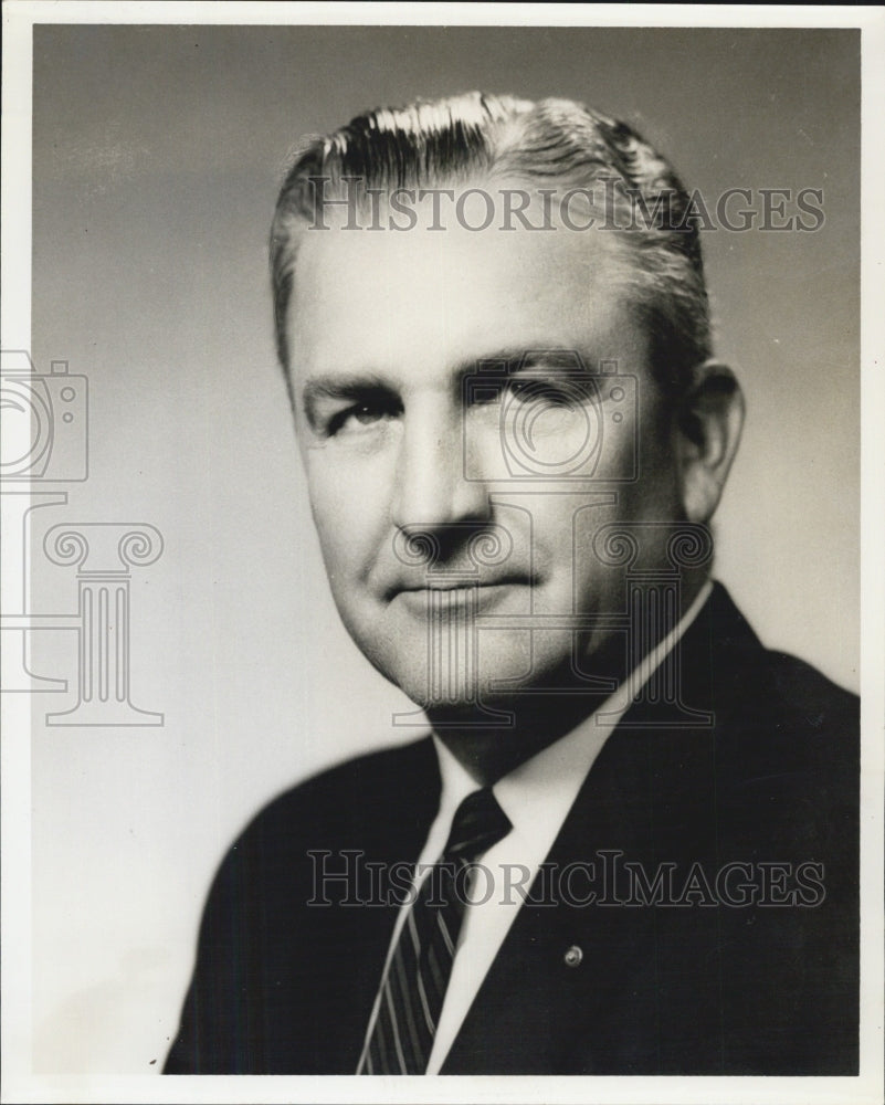 Press Photo Mr. William H. Dial Florida Gas Company - Historic Images