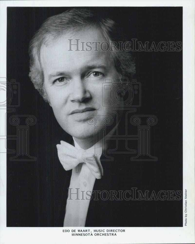 1987 Press Photo Edo De Waart Minnesota Orchestra Music - Historic Images