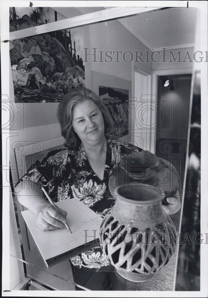 1980 Press Photo Dee Dewberry Arts Center Administrative Director - Historic Images