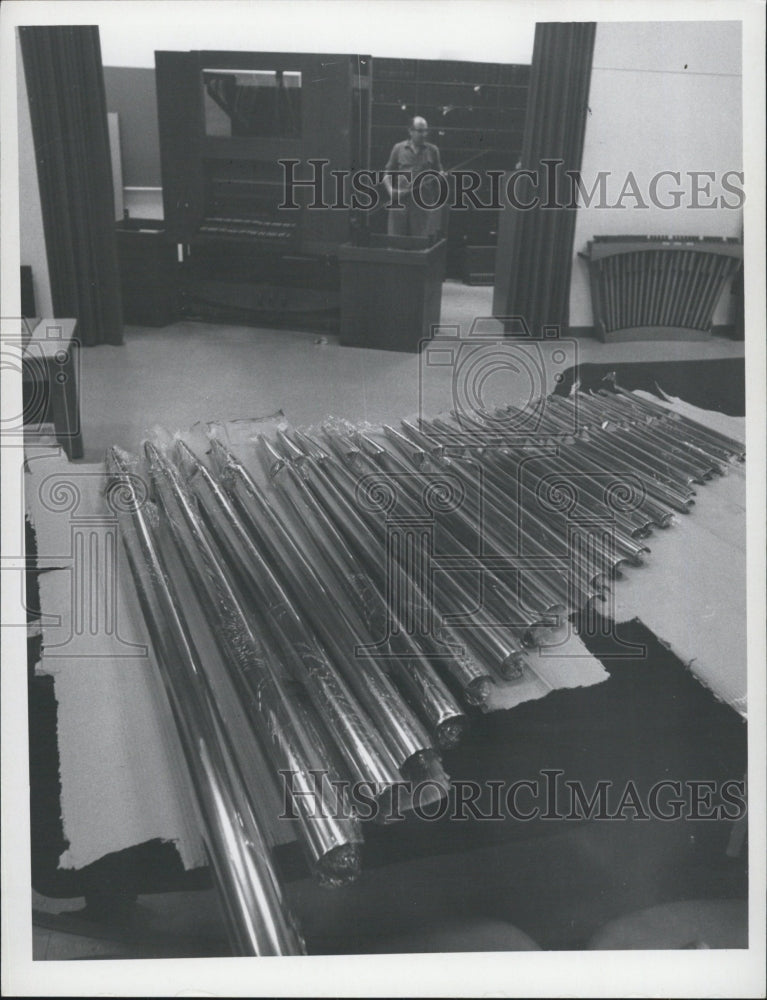 1969 Press Photo Florida Presbyterian College Organ Pipes - RSG63185 - Historic Images