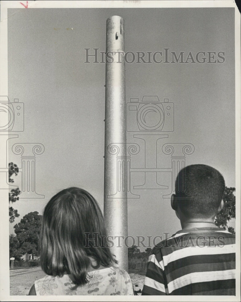 1964 Press Photo Florida Power Corporation Pole - RSG63215 - Historic Images