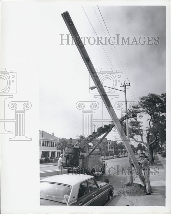 1967 Florida Power Company poles Historic Images